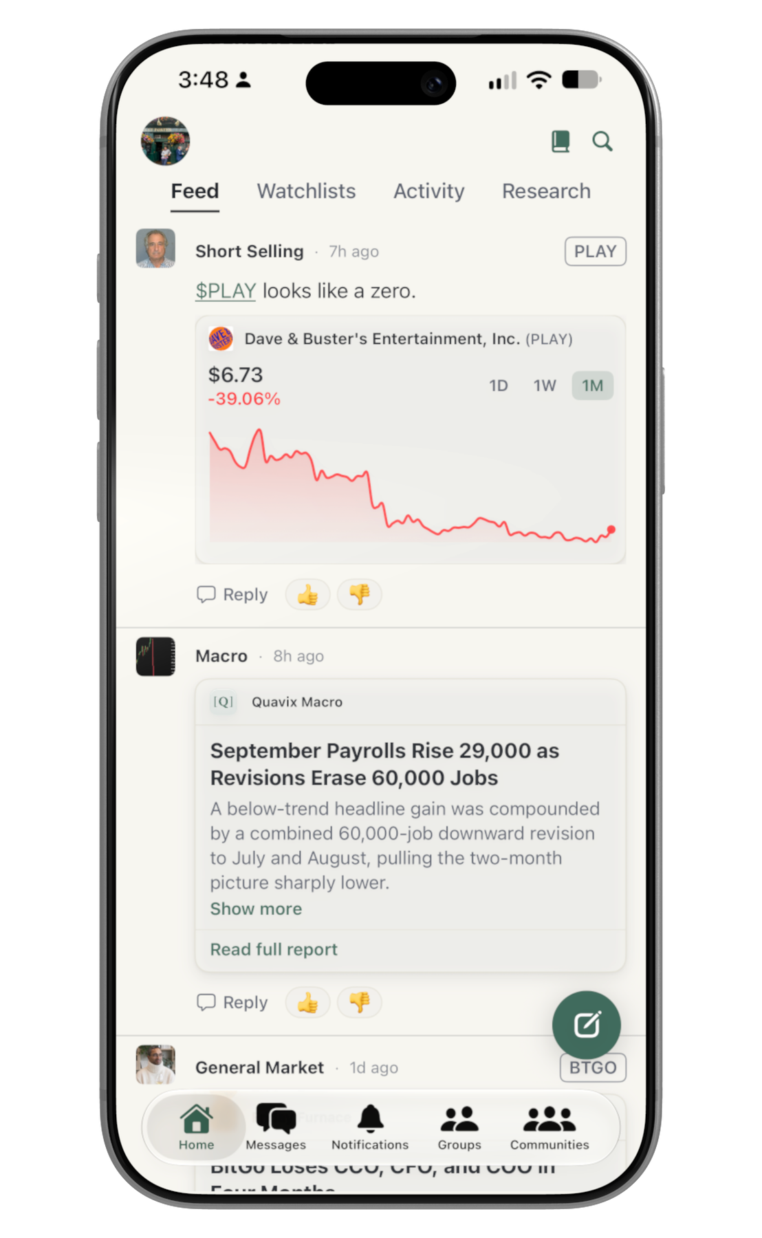 Quavix investor feed